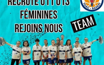 Recrutement U11 – U13 Filles
