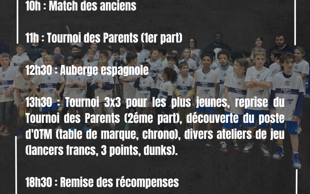 Fête de fin de saison TOAC Basket